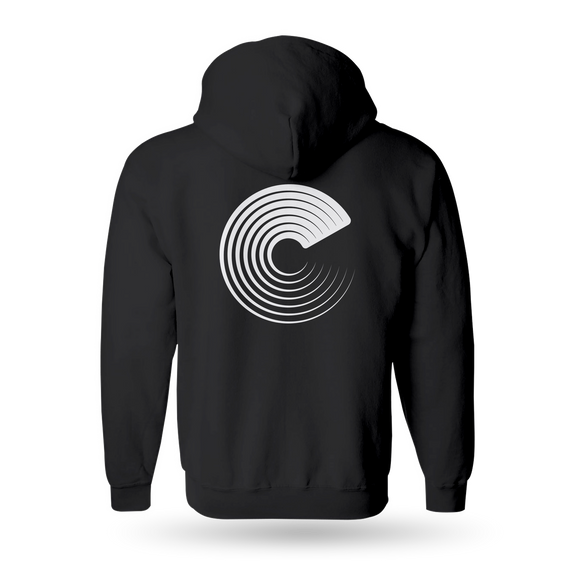 Color Red Zip-Up Hoodie