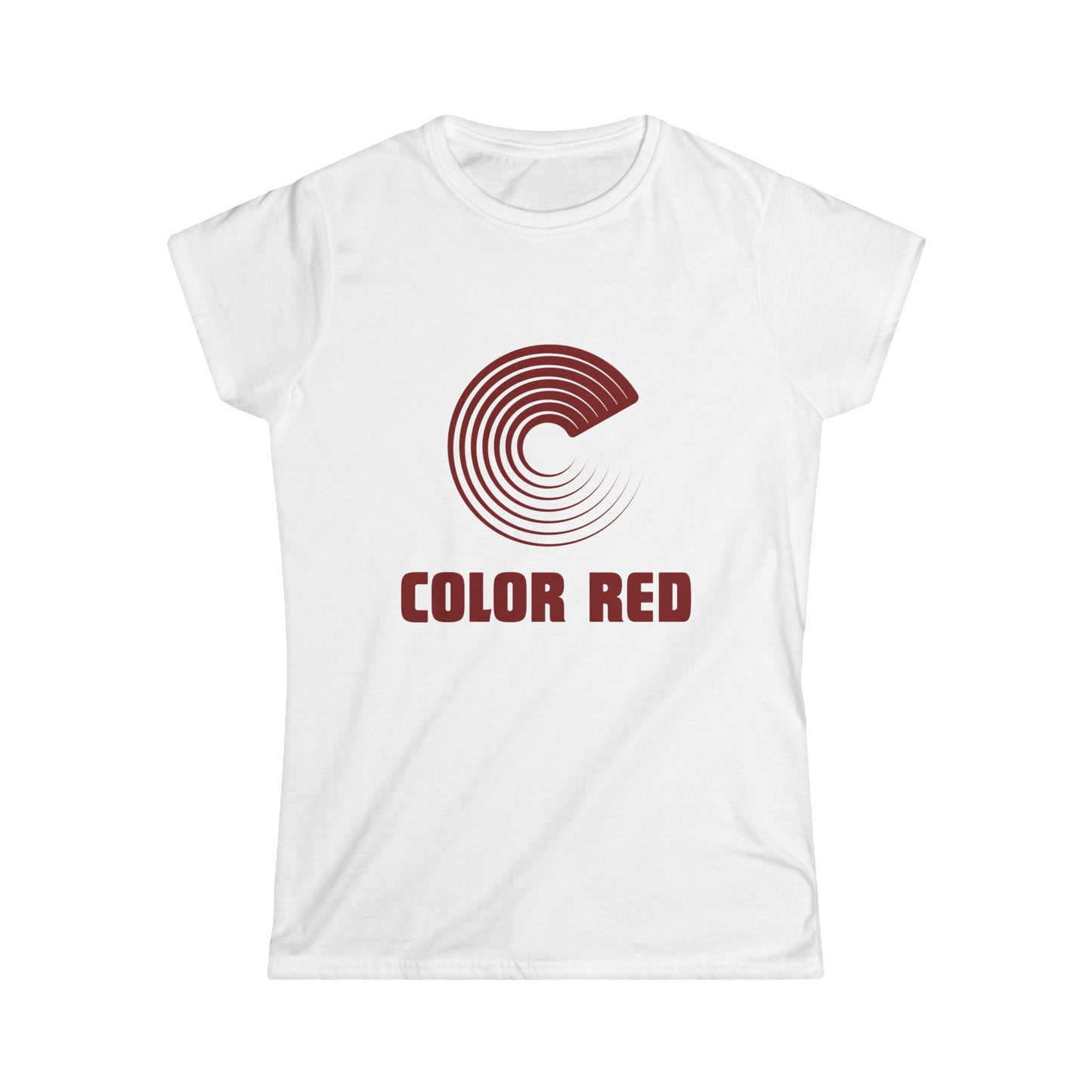 Color Red Women's Softstyle T-Shirt (several color options)