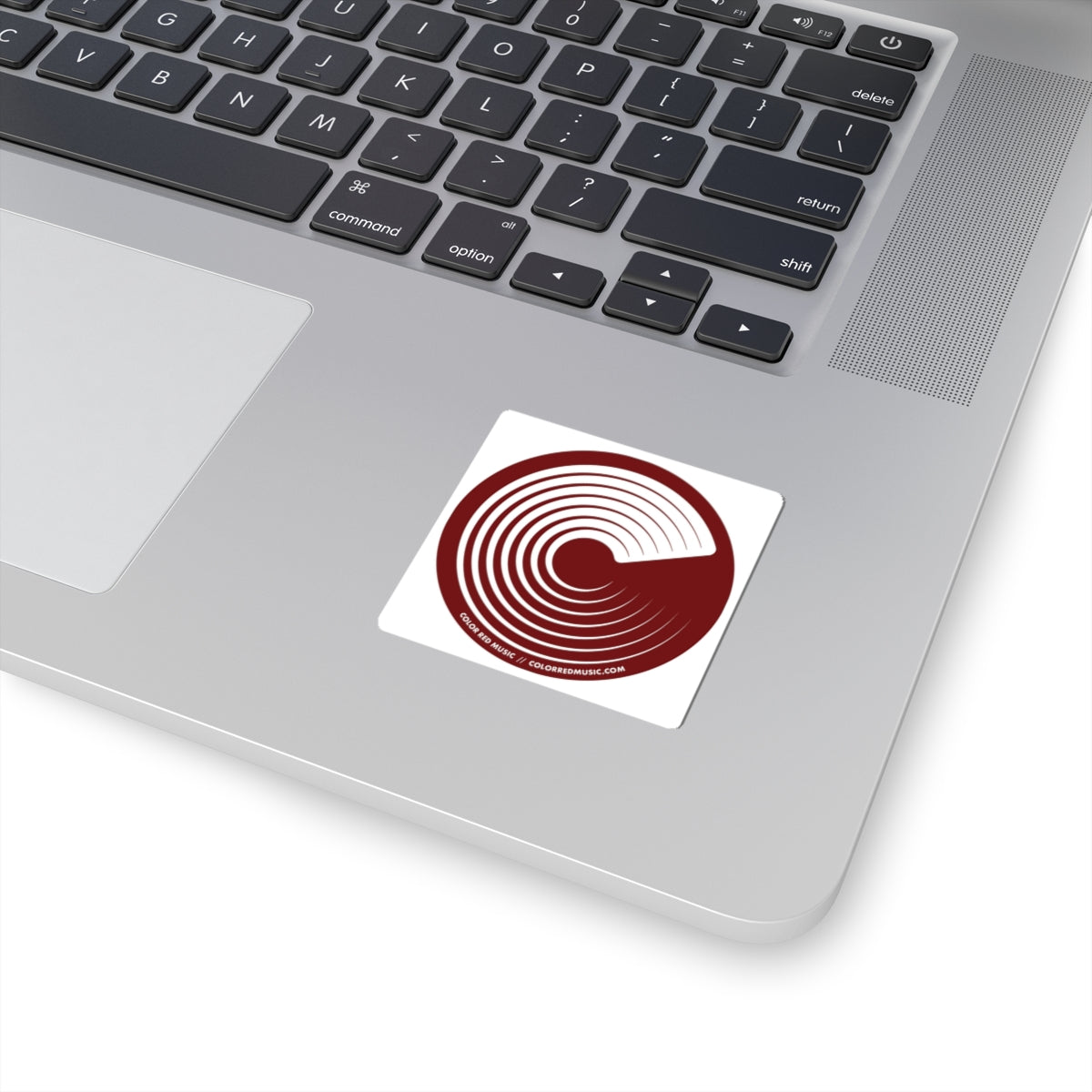 Color Red Logo Sticker