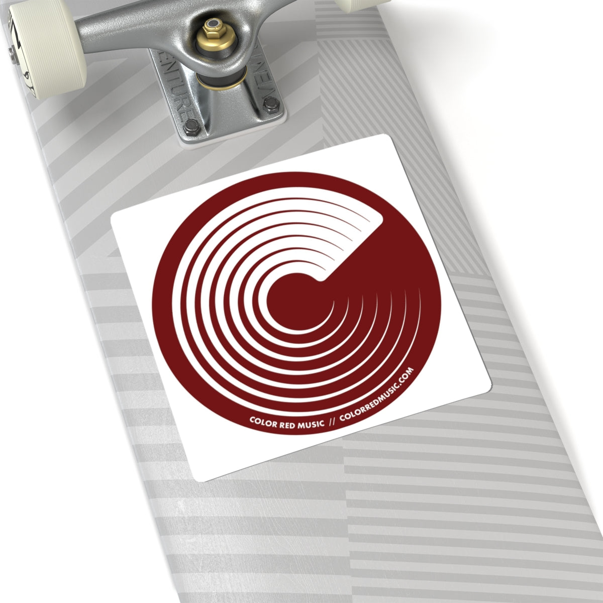 Color Red Logo Sticker