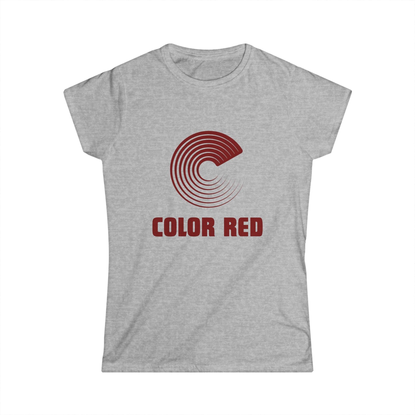 Color Red Women's Softstyle T-Shirt (several color options)