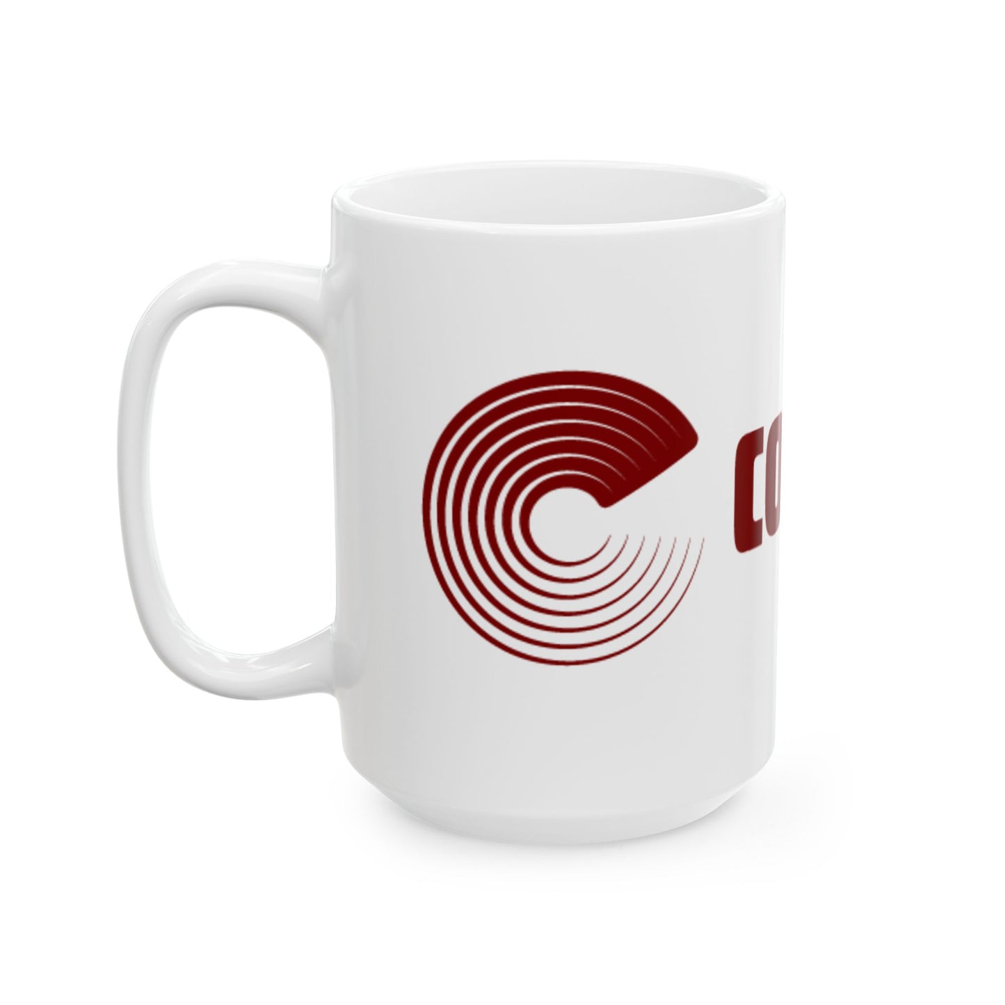 White Color Red Mug