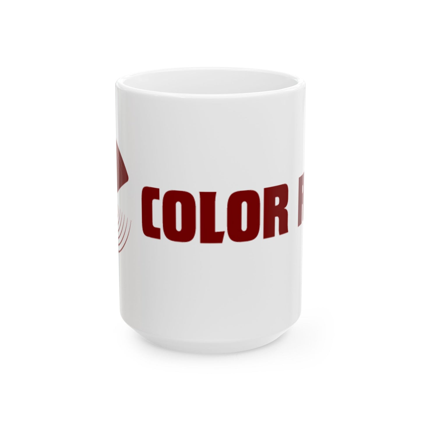 White Color Red Mug