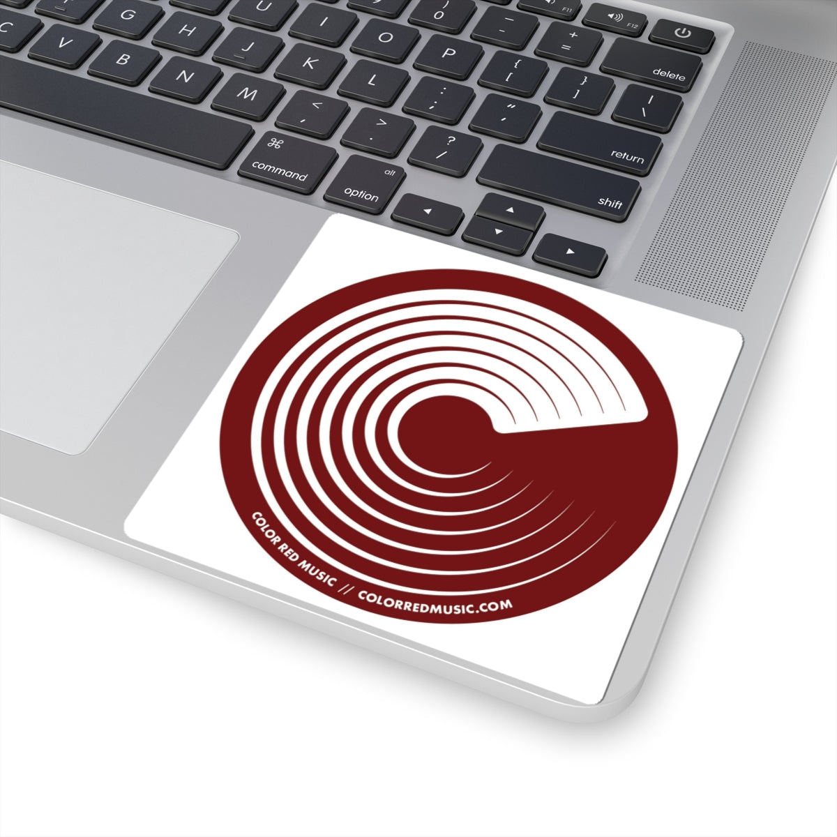 Color Red Logo Sticker