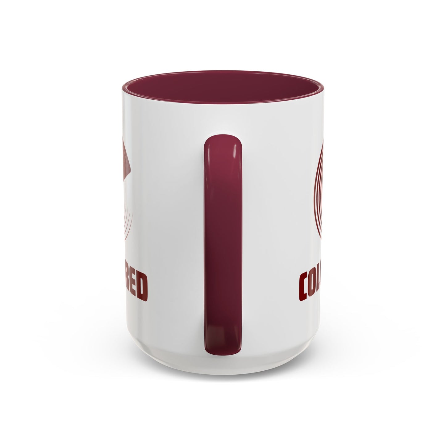 Dual-Tone Color Red Logo Mug