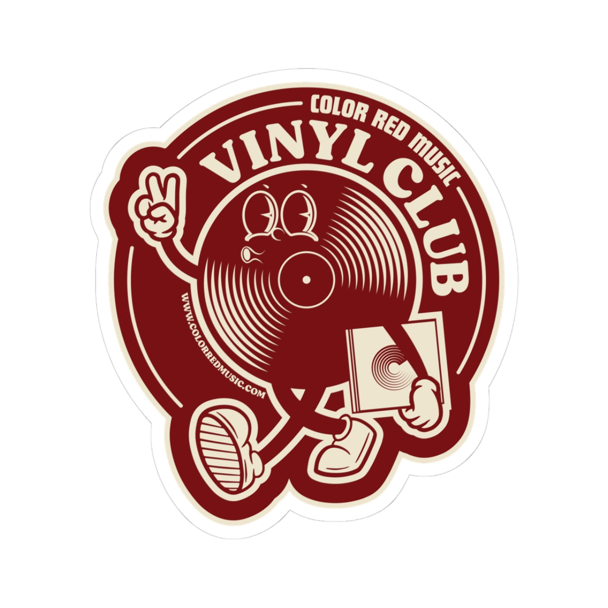 Vinyl Club Sticker