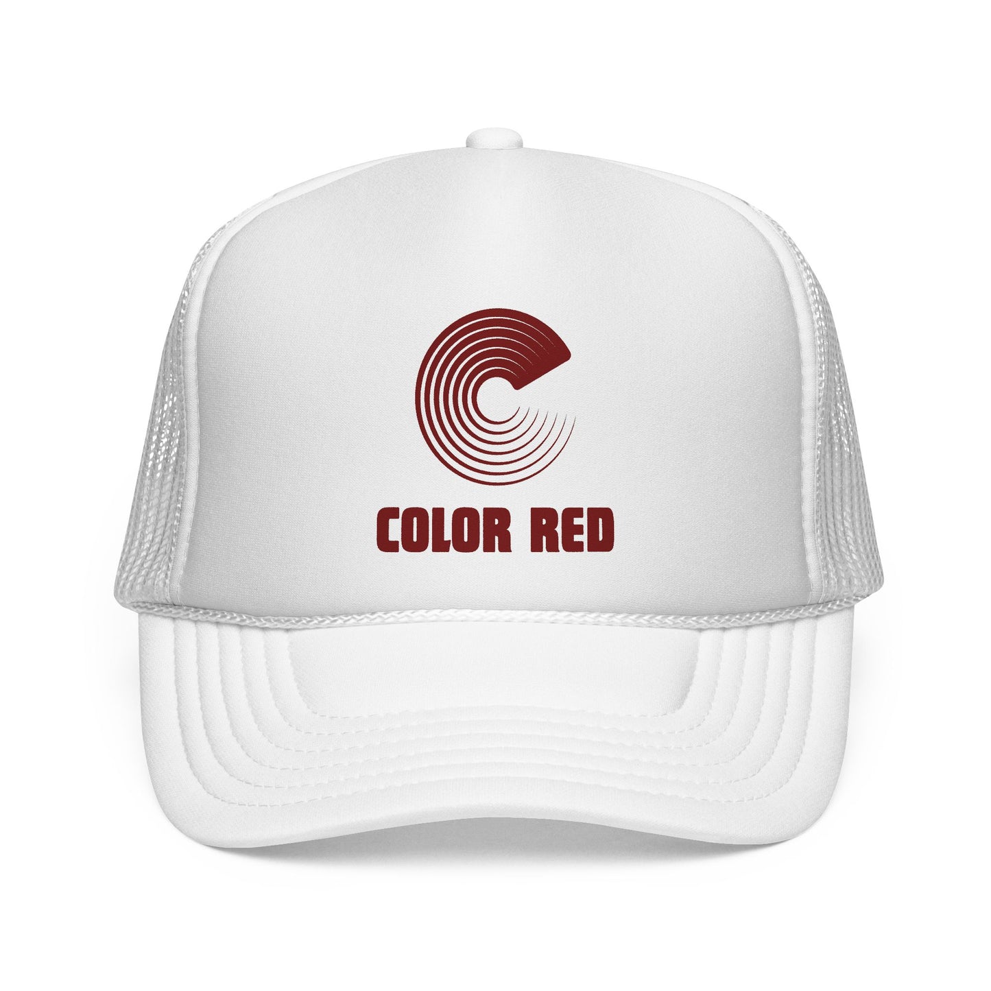 Color Red Trucker Hat (two color options)