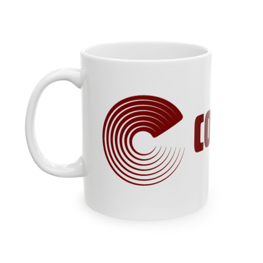 White Color Red Mug