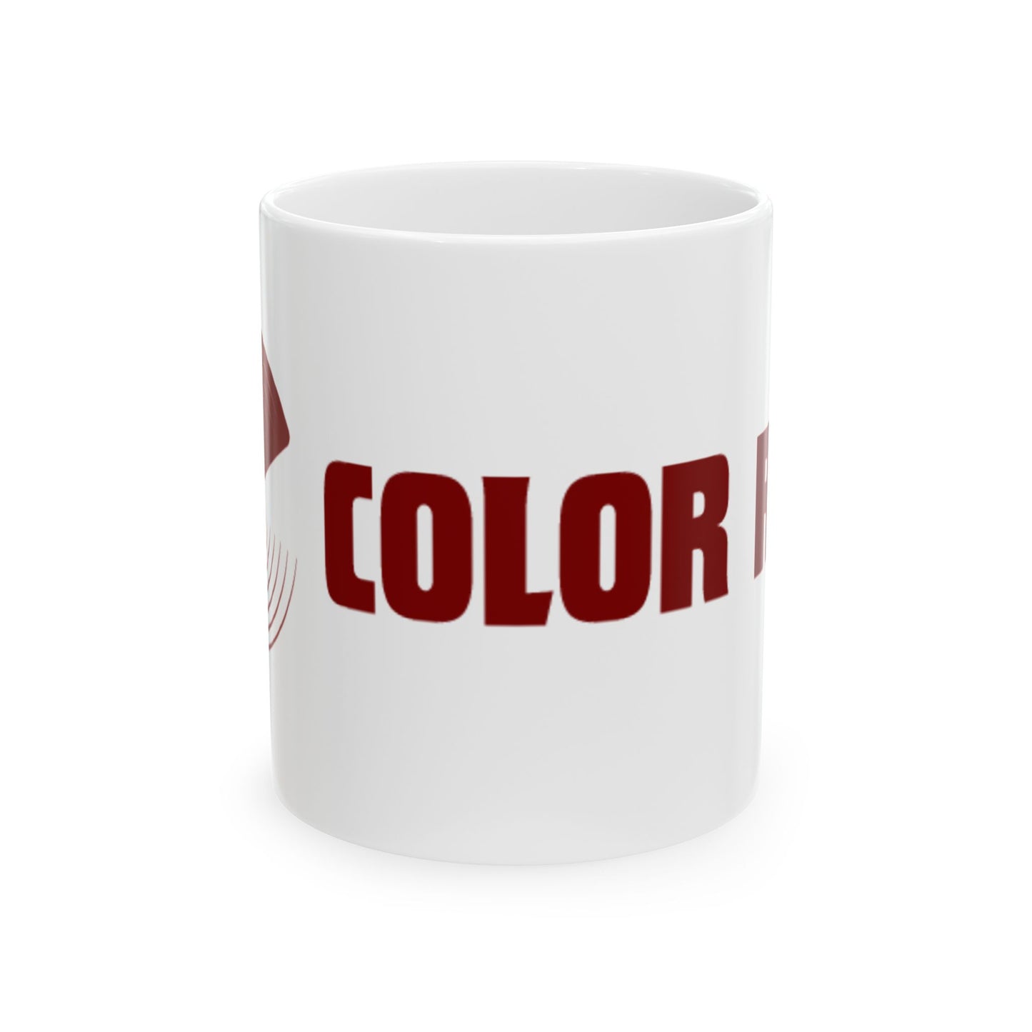 White Color Red Mug